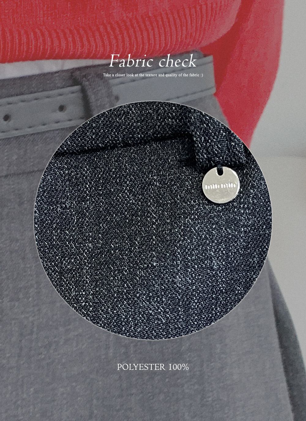 サイドジップスカートパンツベルト付 | DHOLIC | 詳細画像4