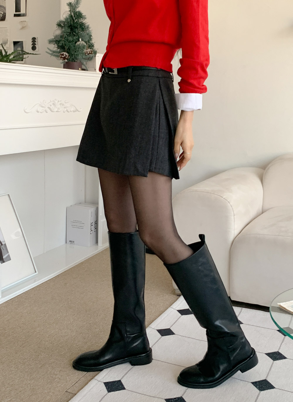 サイドジップスカートパンツベルト付 | DHOLIC | 詳細画像12