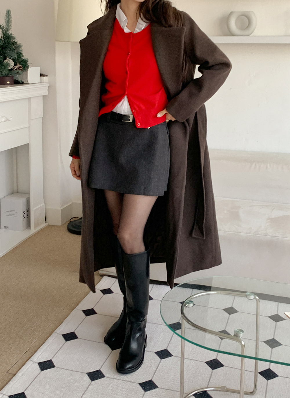 サイドジップスカートパンツベルト付 | DHOLIC | 詳細画像13