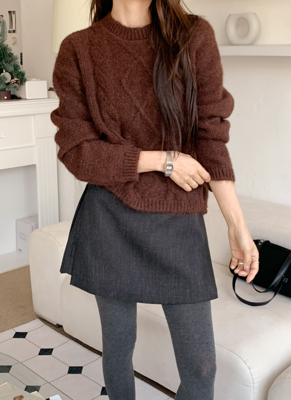 サイドジップスカートパンツベルト付 | DHOLIC | 詳細画像18