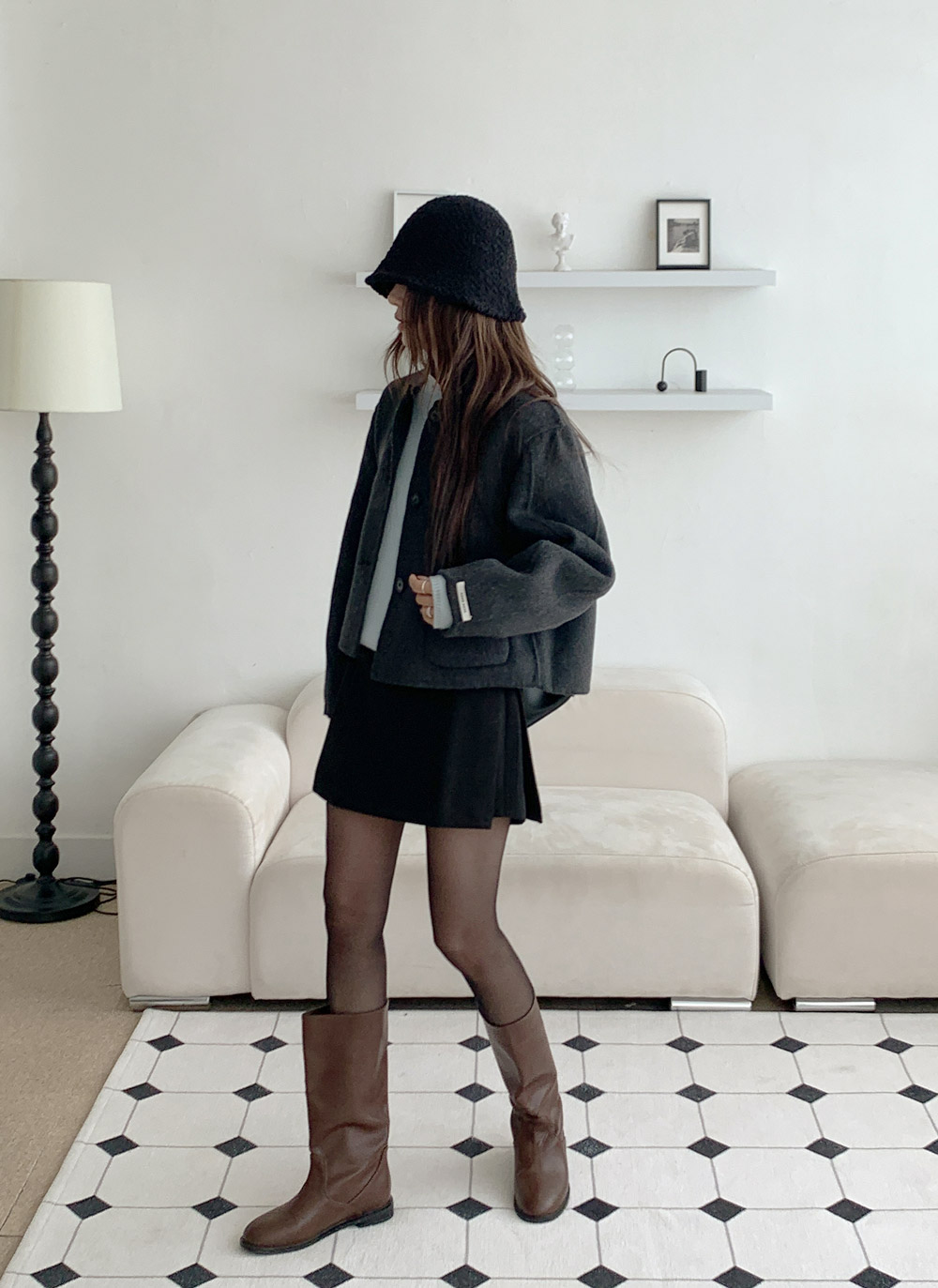 サイドジップスカートパンツベルト付 | DHOLIC | 詳細画像24