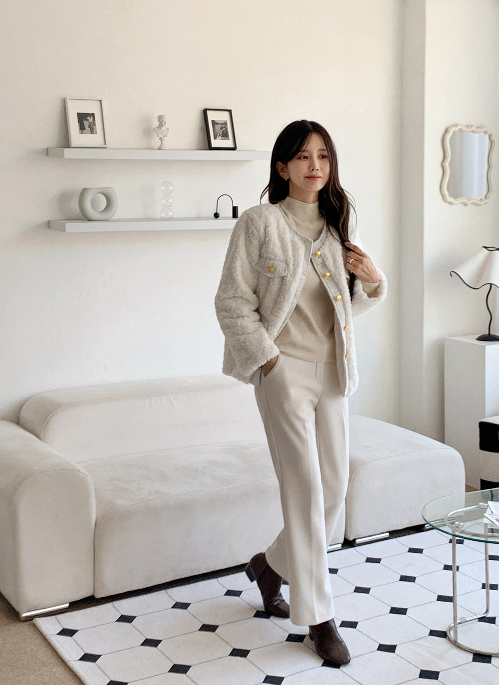 裏起毛ゴムスラックス冬 | DHOLIC | 詳細画像19