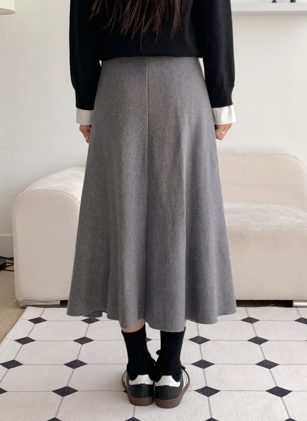 ニットゴムロングフレアスカート | DHOLIC | 詳細画像7
