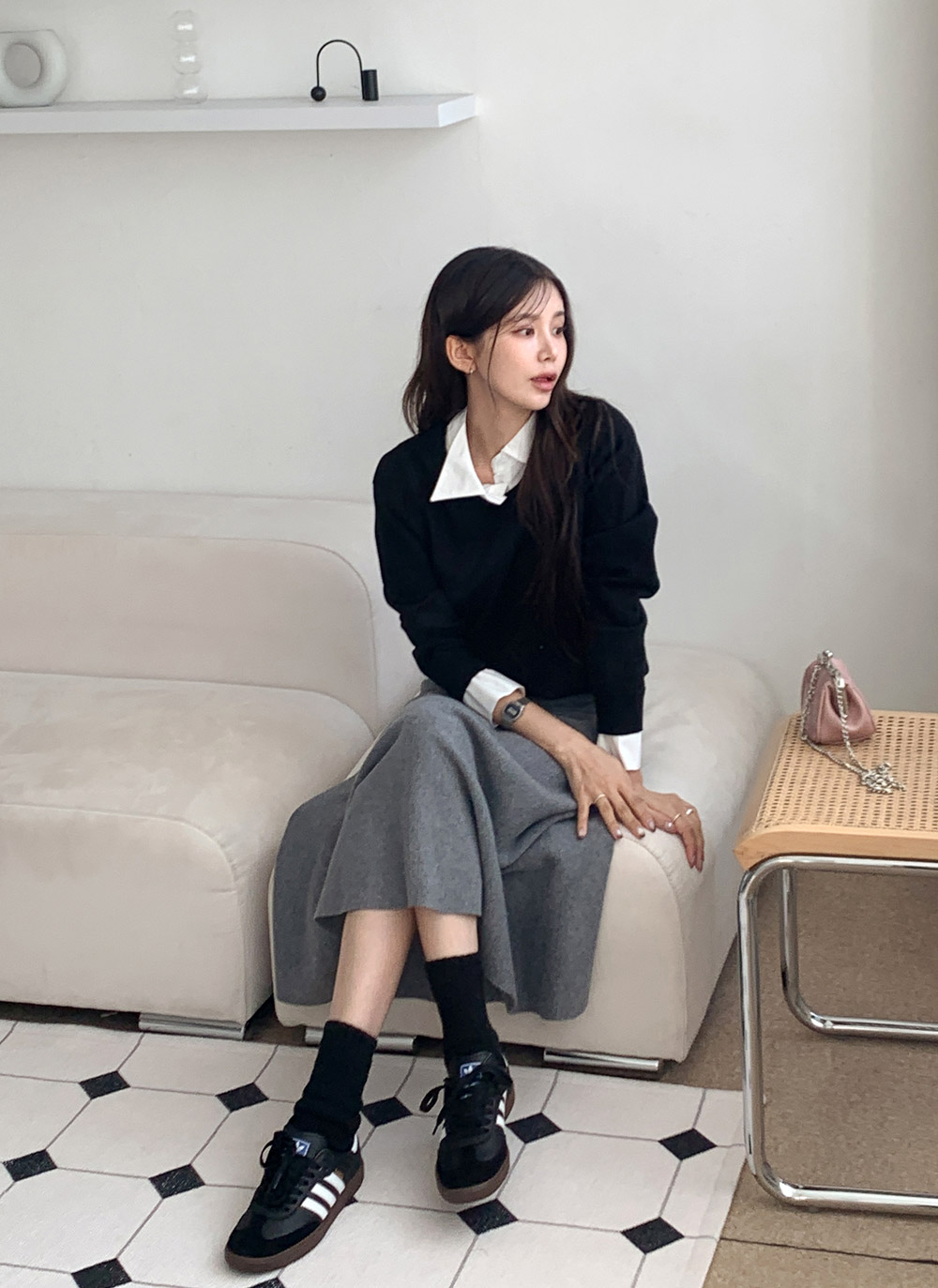 ニットゴムロングフレアスカート | DHOLIC | 詳細画像12