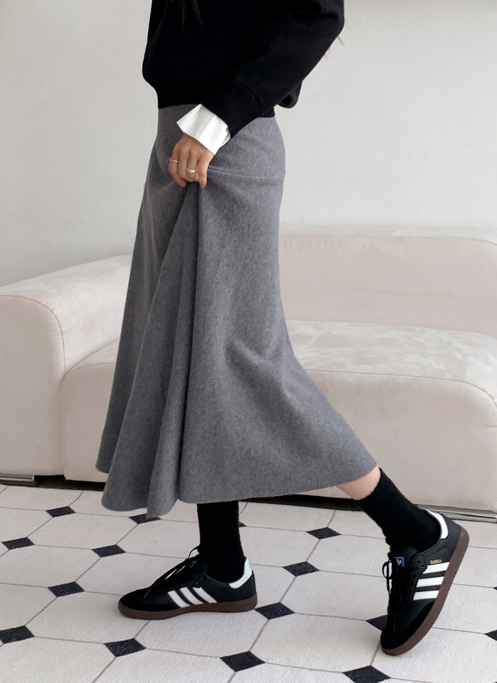 ニットゴムロングフレアスカート | DHOLIC | 詳細画像13