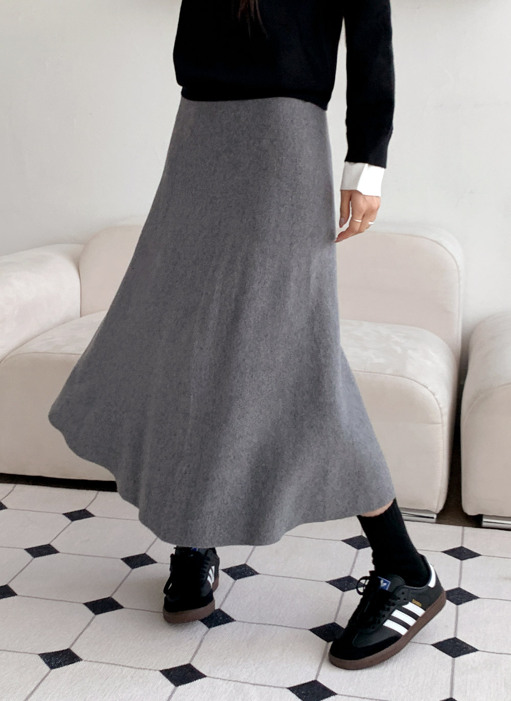 ニットゴムロングフレアスカート | DHOLIC | 詳細画像14