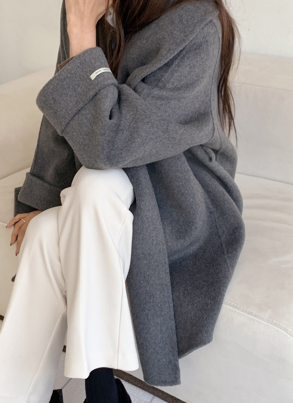 ルーズショールカラーコートストラップ付 | DHOLIC | 詳細画像7