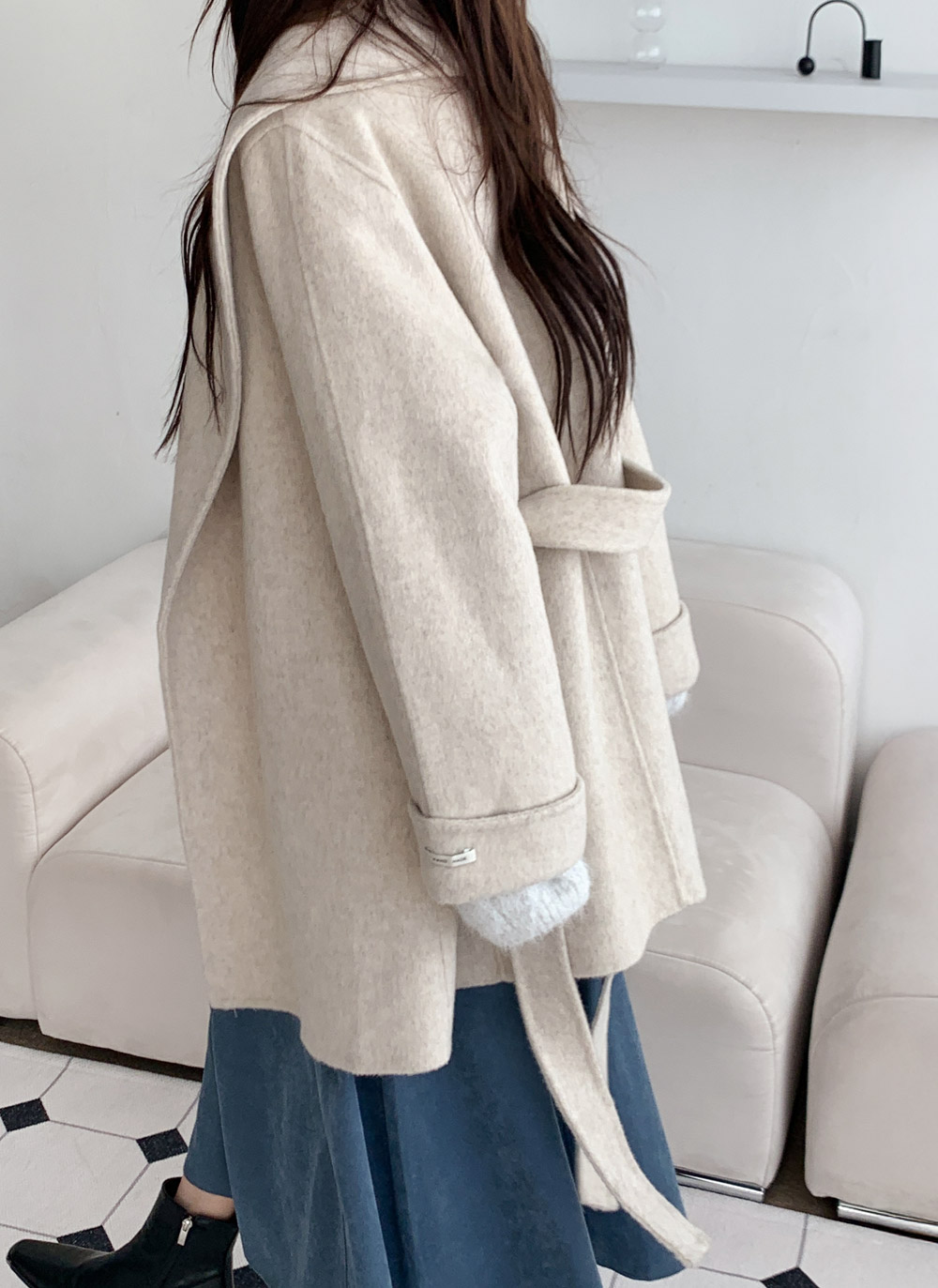 ルーズショールカラーコートストラップ付 | DHOLIC | 詳細画像29