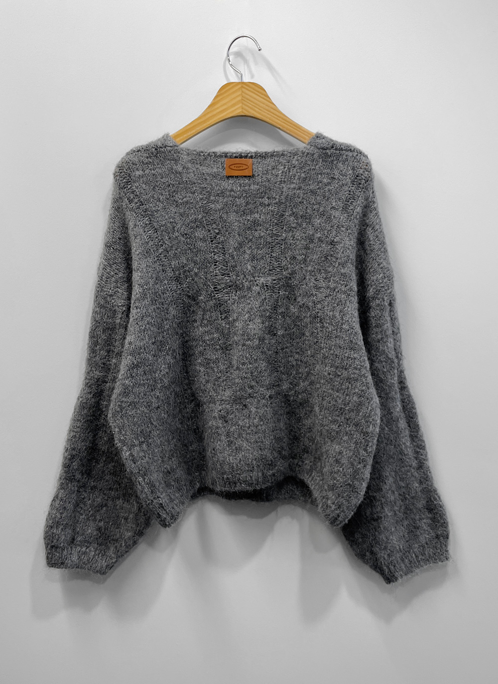 ウール混ラウンドネックケーブルニット | DHOLIC | 詳細画像34