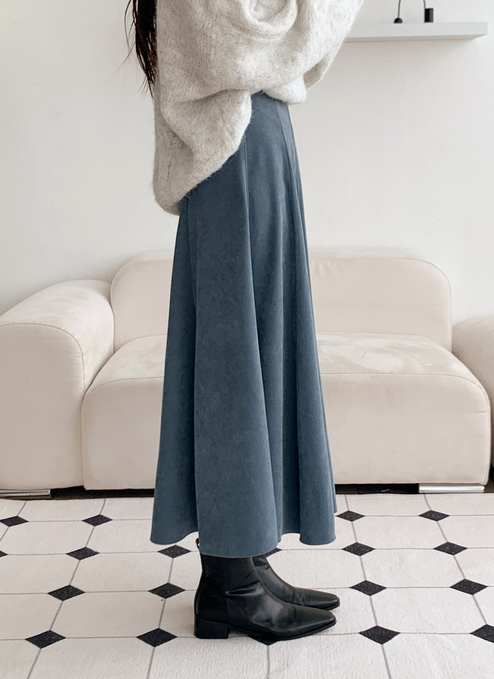 ジップアップロングフレアスカート | DHOLIC | 詳細画像13