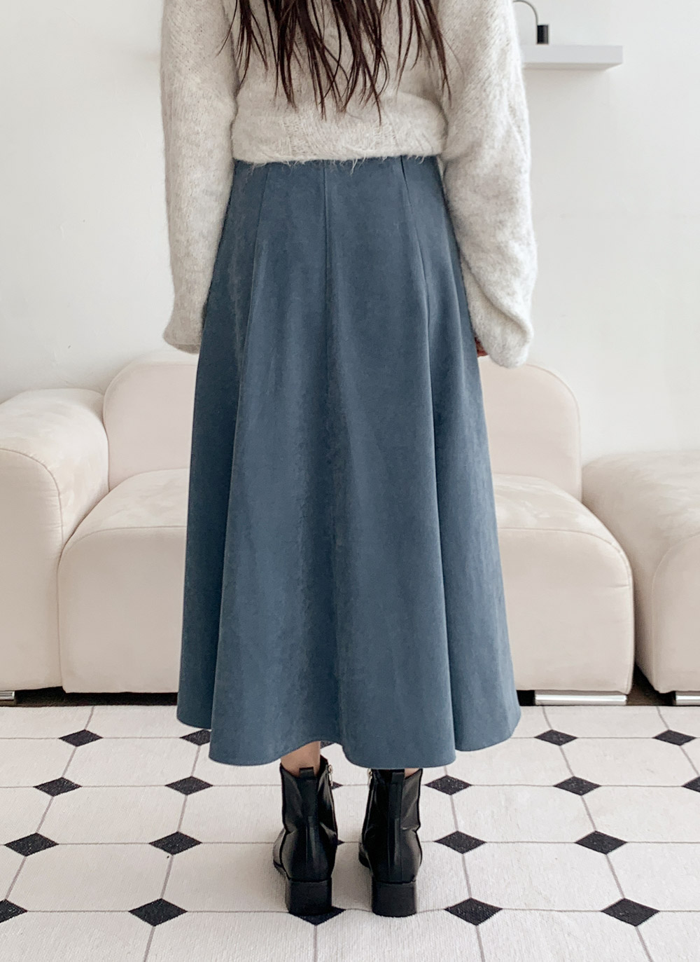 ジップアップロングフレアスカート | DHOLIC | 詳細画像14