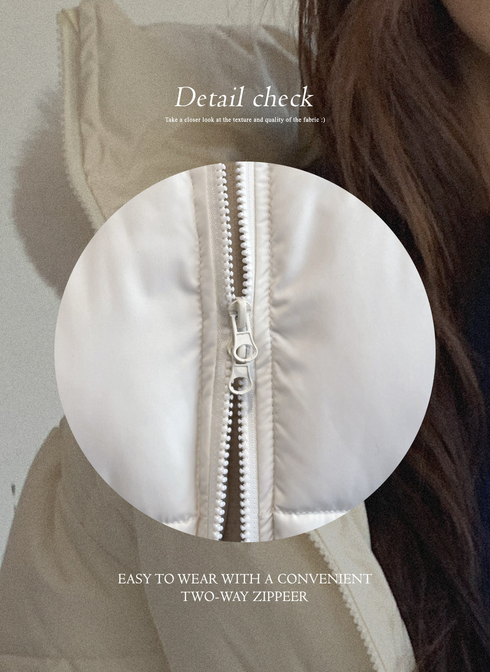 ウェルロンフードダブルジップダウンジャケットファーセット | DHOLIC | 詳細画像5