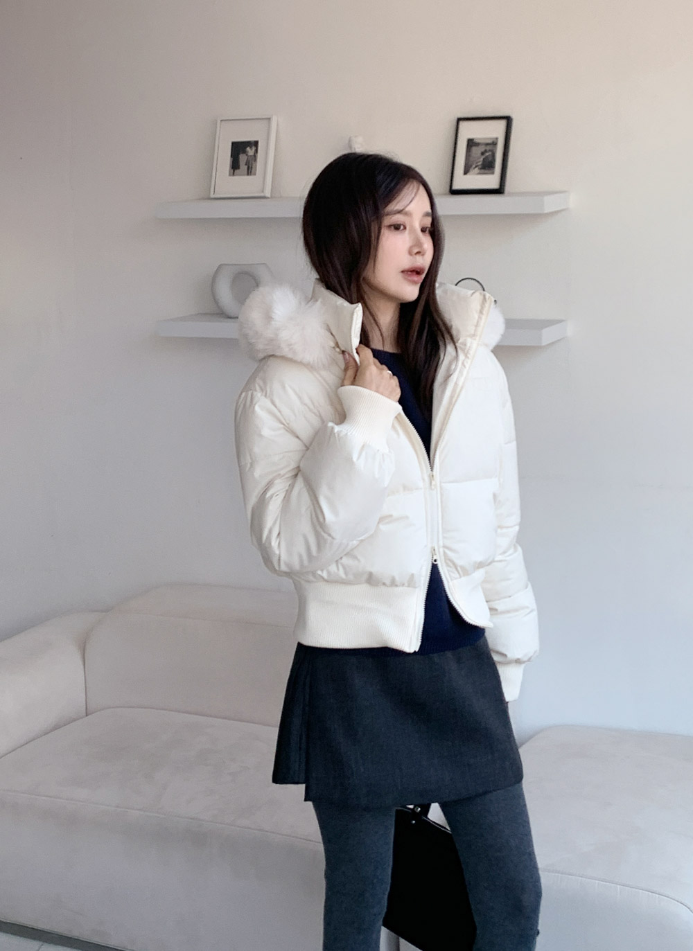 ウェルロンフードダブルジップダウンジャケットファーセット | DHOLIC | 詳細画像6