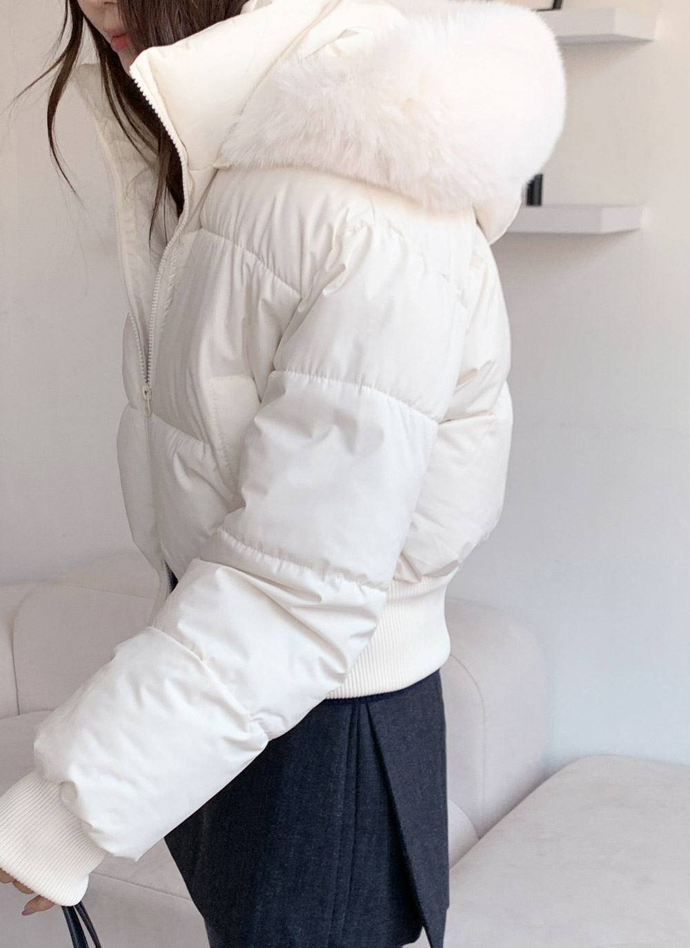 ウェルロンフードダブルジップダウンジャケットファーセット | DHOLIC | 詳細画像7