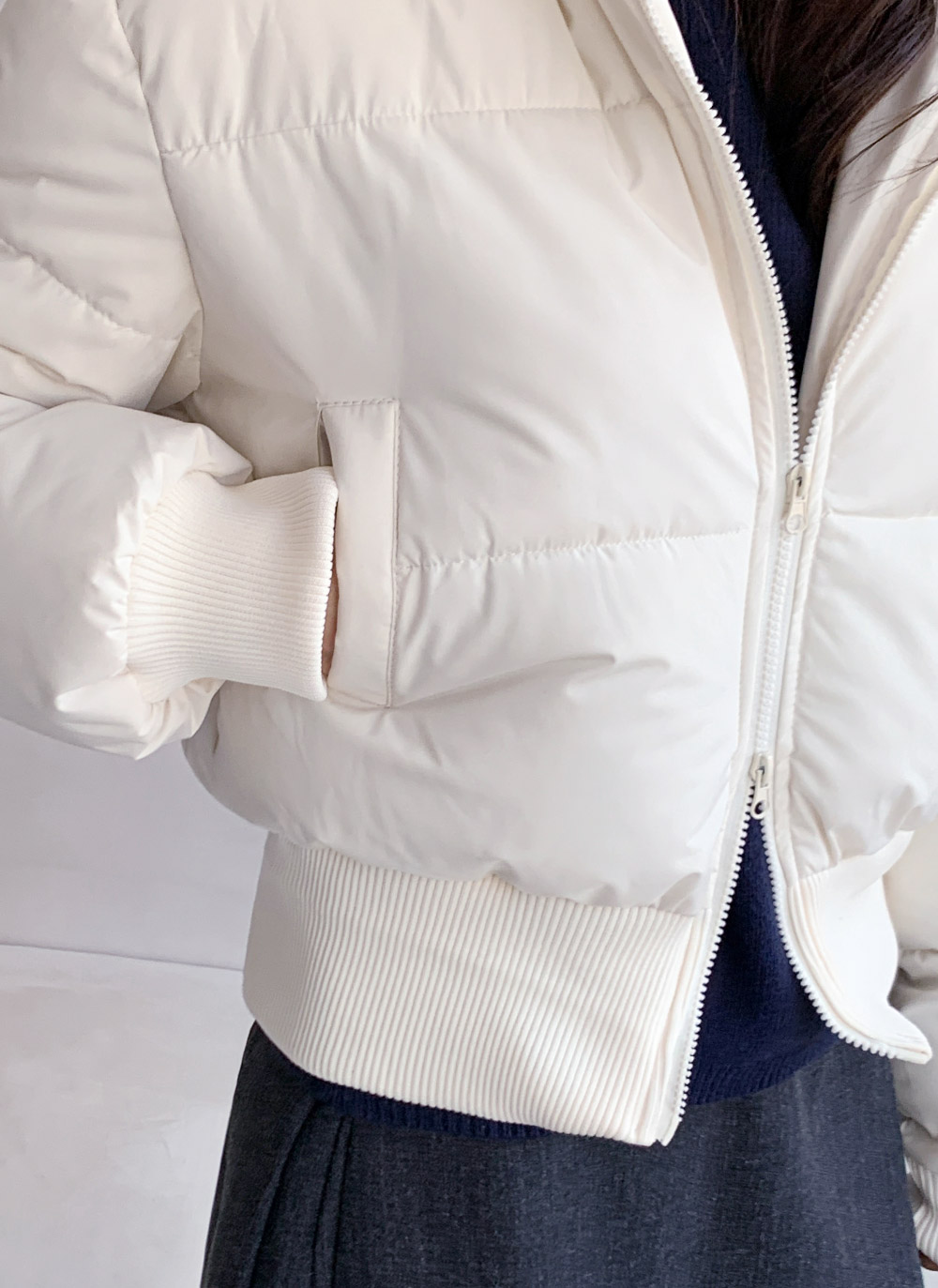 ウェルロンフードダブルジップダウンジャケットファーセット | DHOLIC | 詳細画像13