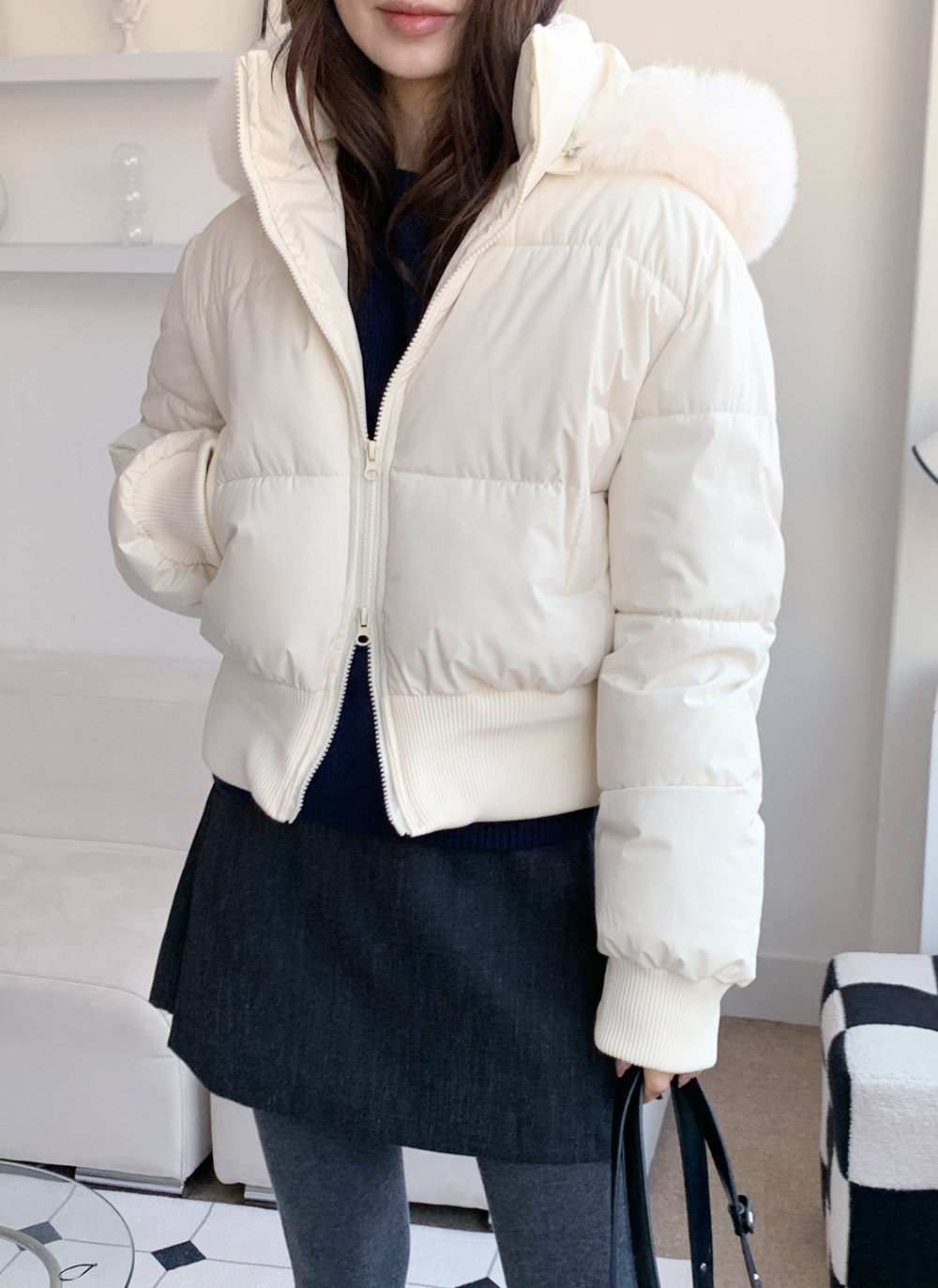 ウェルロンフードダブルジップダウンジャケットファーセット | DHOLIC | 詳細画像14