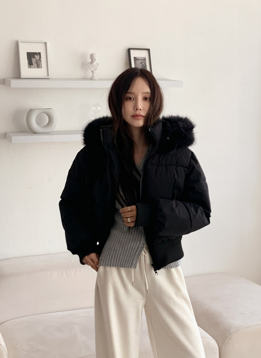 ウェルロンフードダブルジップダウンジャケットファーセット | DHOLIC | 詳細画像25