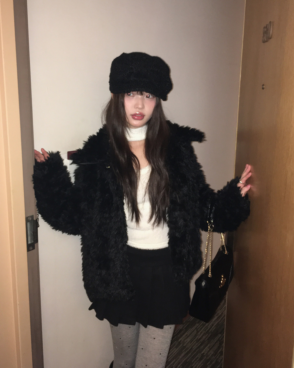 エコファーキルト風ボタンカラーカラージャケット | レディース