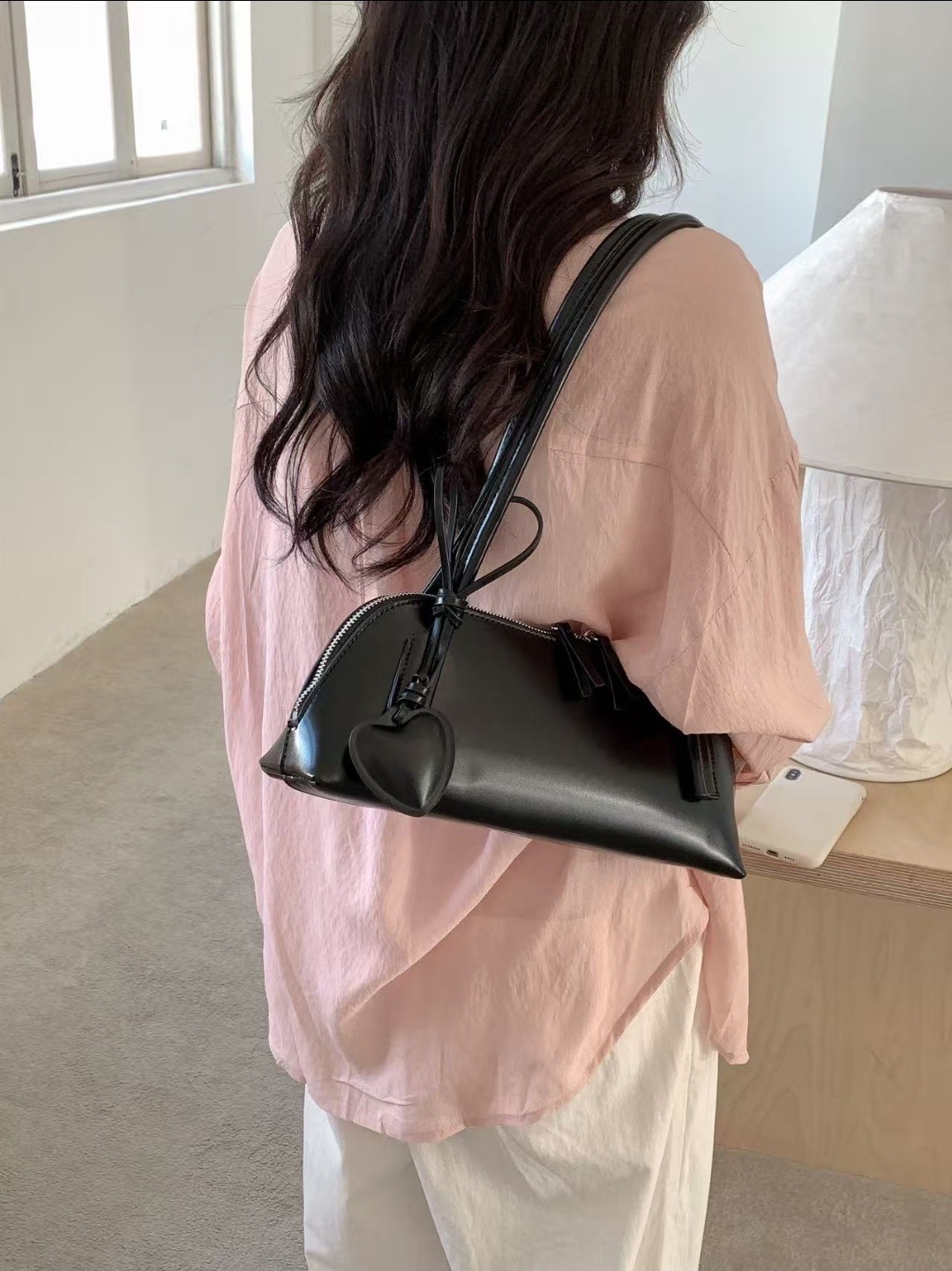 レザー調カラートートバッグ | 詳細画像7