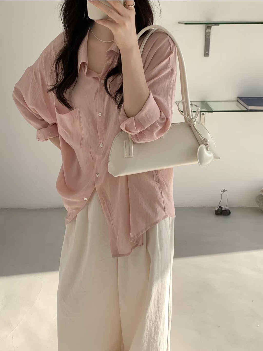 レザー調カラートートバッグ | 詳細画像8