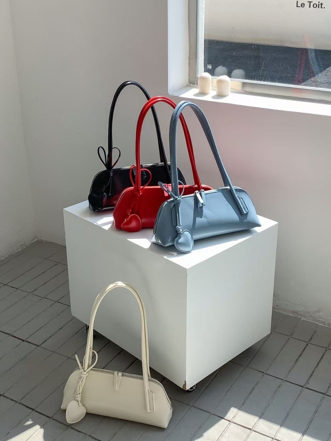 レザー調カラートートバッグ | 詳細画像14