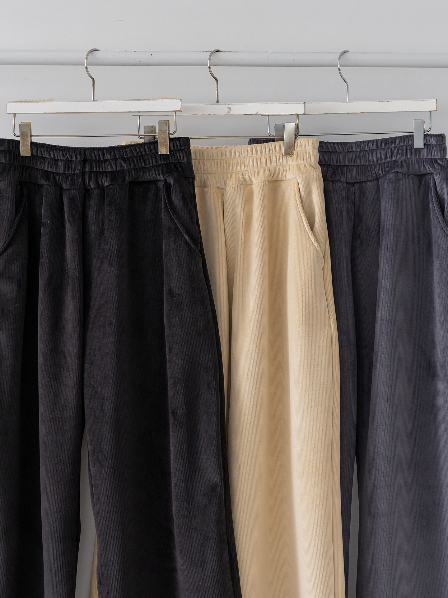 裏起毛ポケットウエストゴムワイドカラーパンツ | 詳細画像26