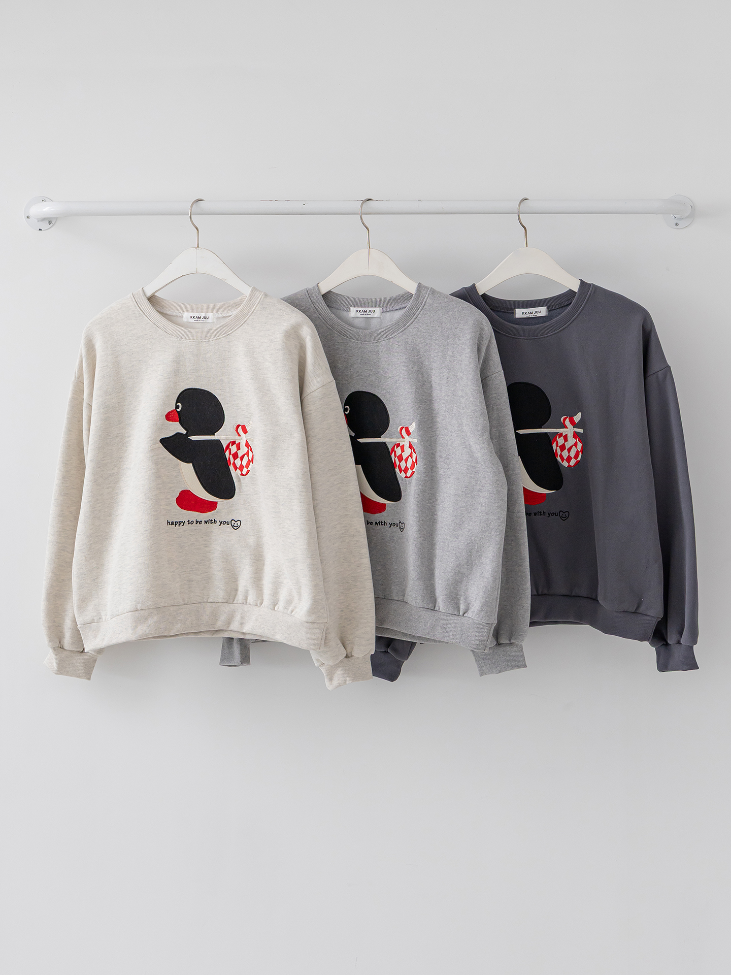 裏起毛ラウンドネック長袖刺繍スウェット | 詳細画像34