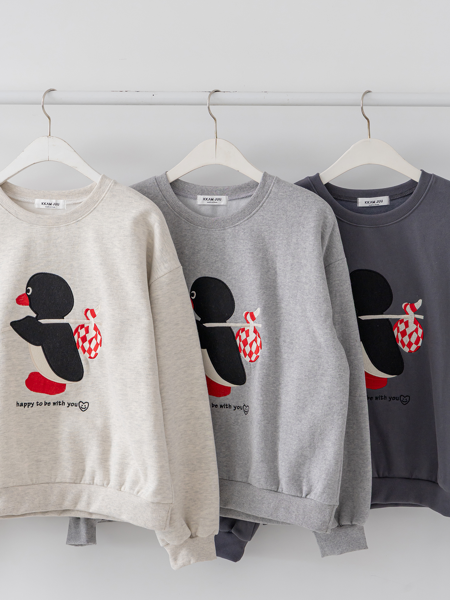 裏起毛ラウンドネック長袖刺繍スウェット | 詳細画像35