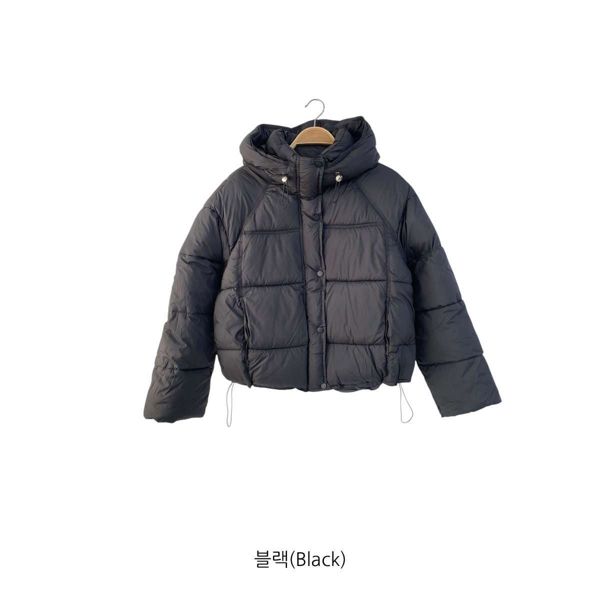 ウェルロンジップアップフードポケットショート長袖ダウンジャケット | 詳細画像14