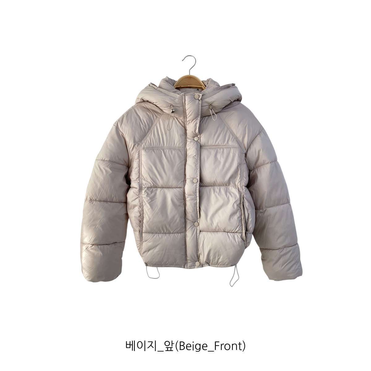 ウェルロンジップアップフードポケットショート長袖ダウンジャケット | 詳細画像15