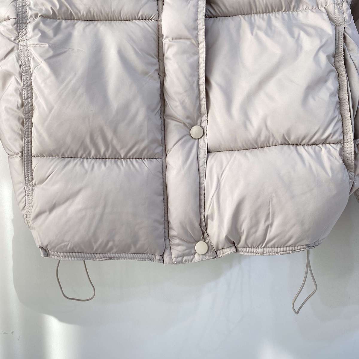 ウェルロンジップアップフードポケットショート長袖ダウンジャケット | 詳細画像18