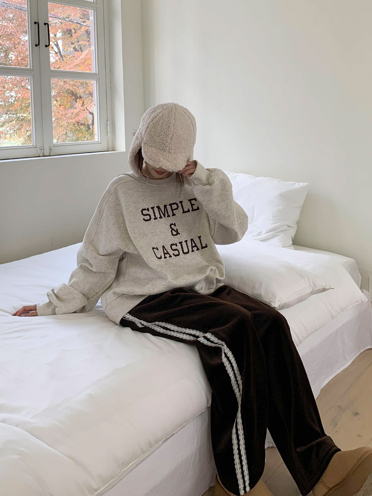 ソフトコンビベロアポケットウエストゴムロングトラックレースパンツトレーニング | 詳細画像2