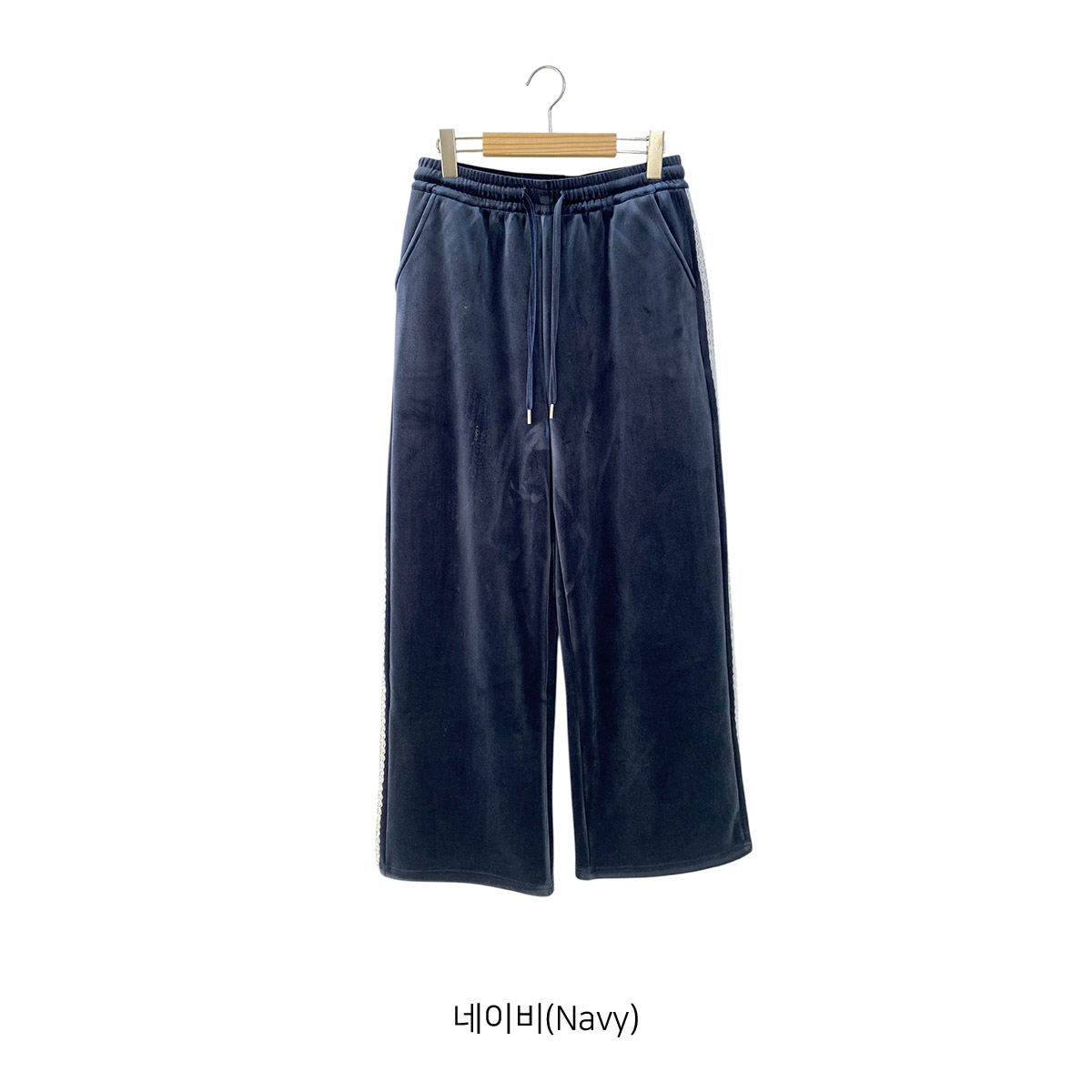 ソフトコンビベロアポケットウエストゴムロングトラックレースパンツトレーニング | 詳細画像14