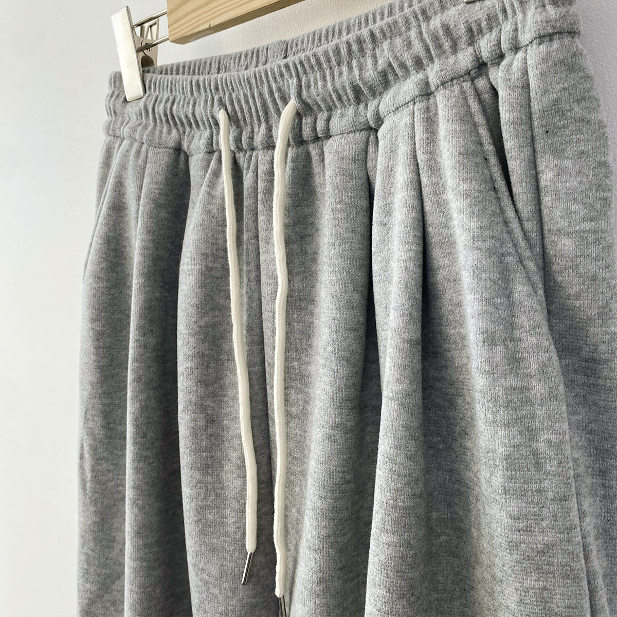 裏起毛ポケットウエストゴムツータックワイドパンツトレーニング | 詳細画像21