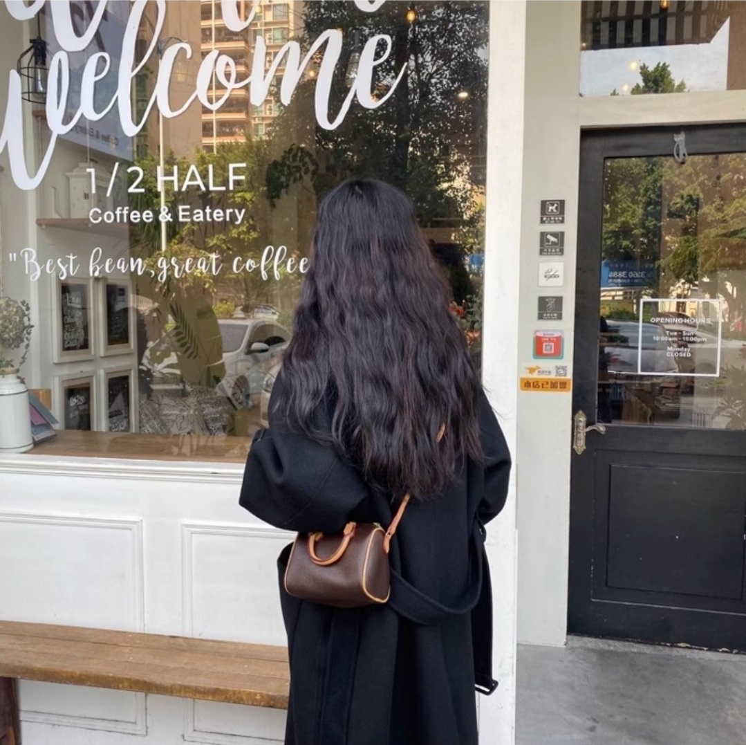 レザー調ジップアップショルダーバッグショルダーバッグ | 詳細画像3