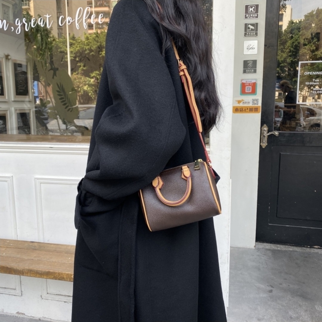 レザー調ジップアップショルダーバッグショルダーバッグ | 詳細画像9