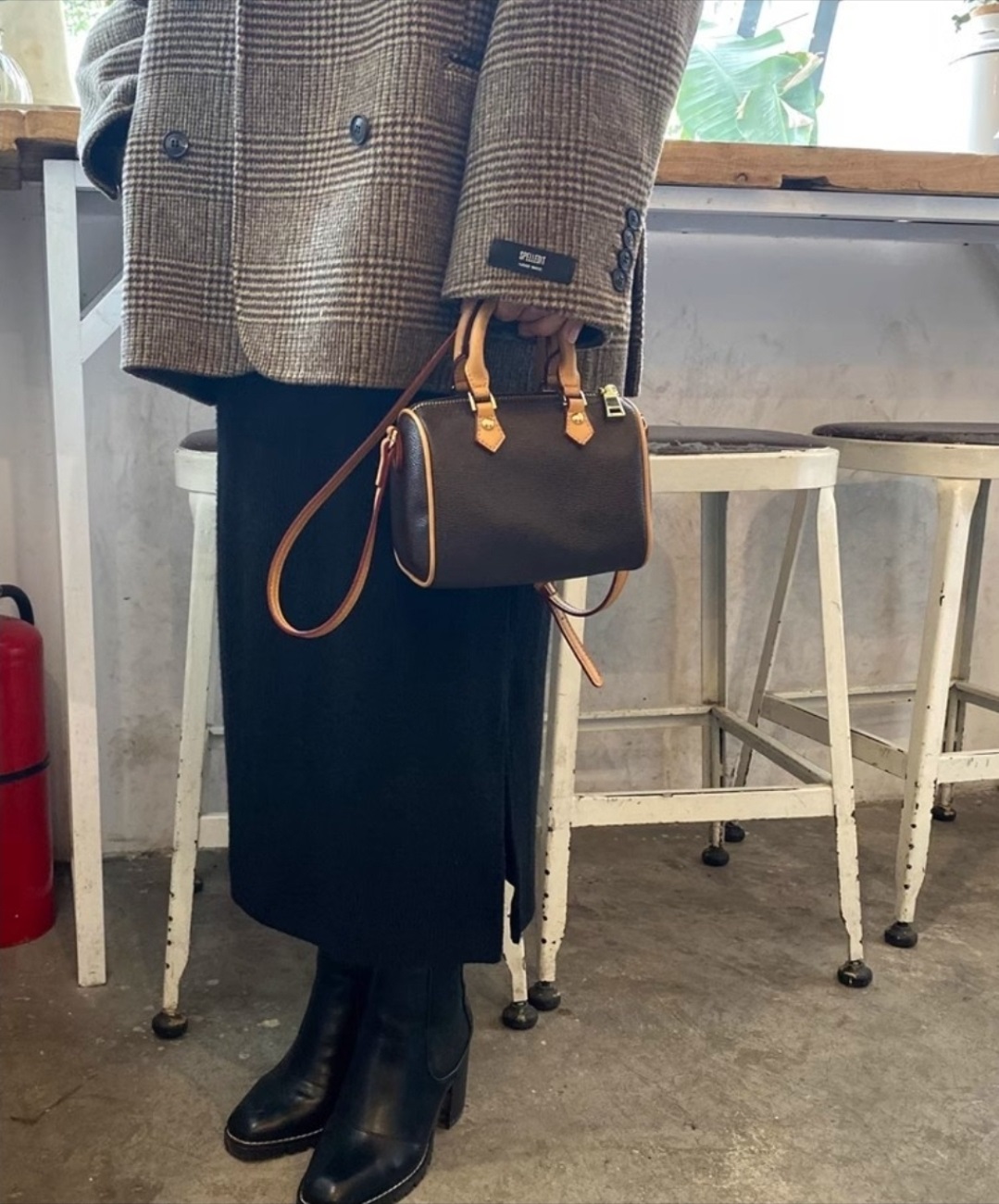 レザー調ジップアップショルダーバッグショルダーバッグ | 詳細画像10