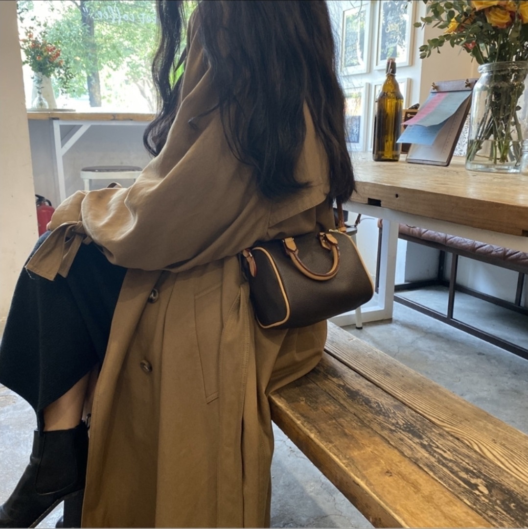 レザー調ジップアップショルダーバッグショルダーバッグ | 詳細画像12