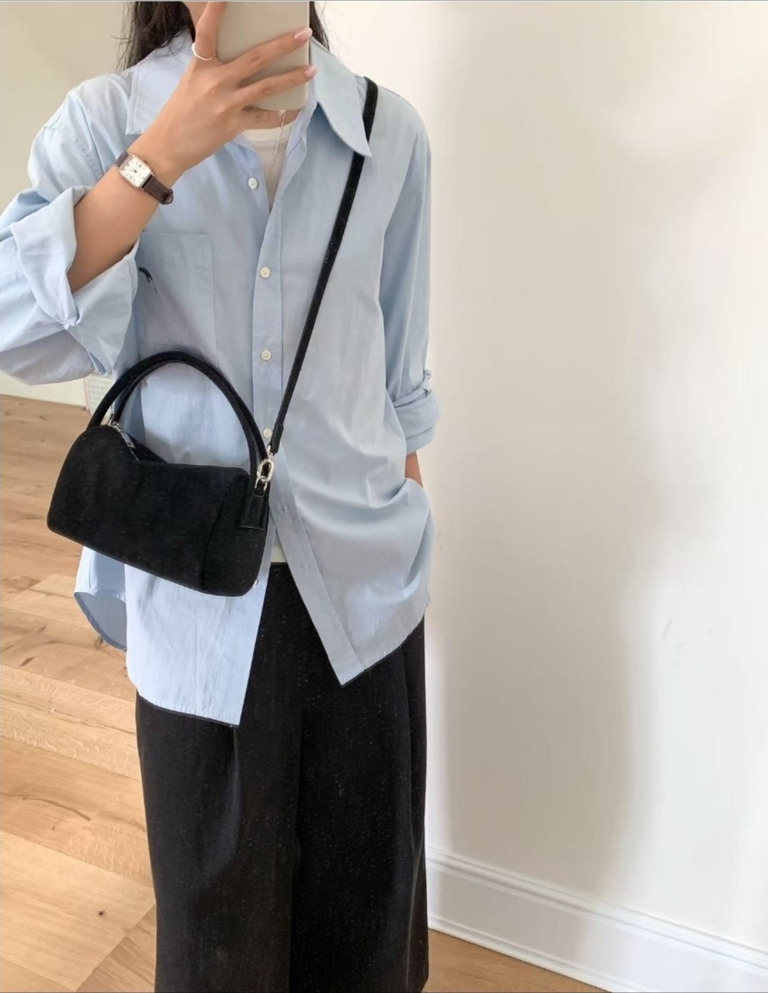 スエード調ジップアップショルダーバッグトートバッグ2WAYストラップ付 | 詳細画像6