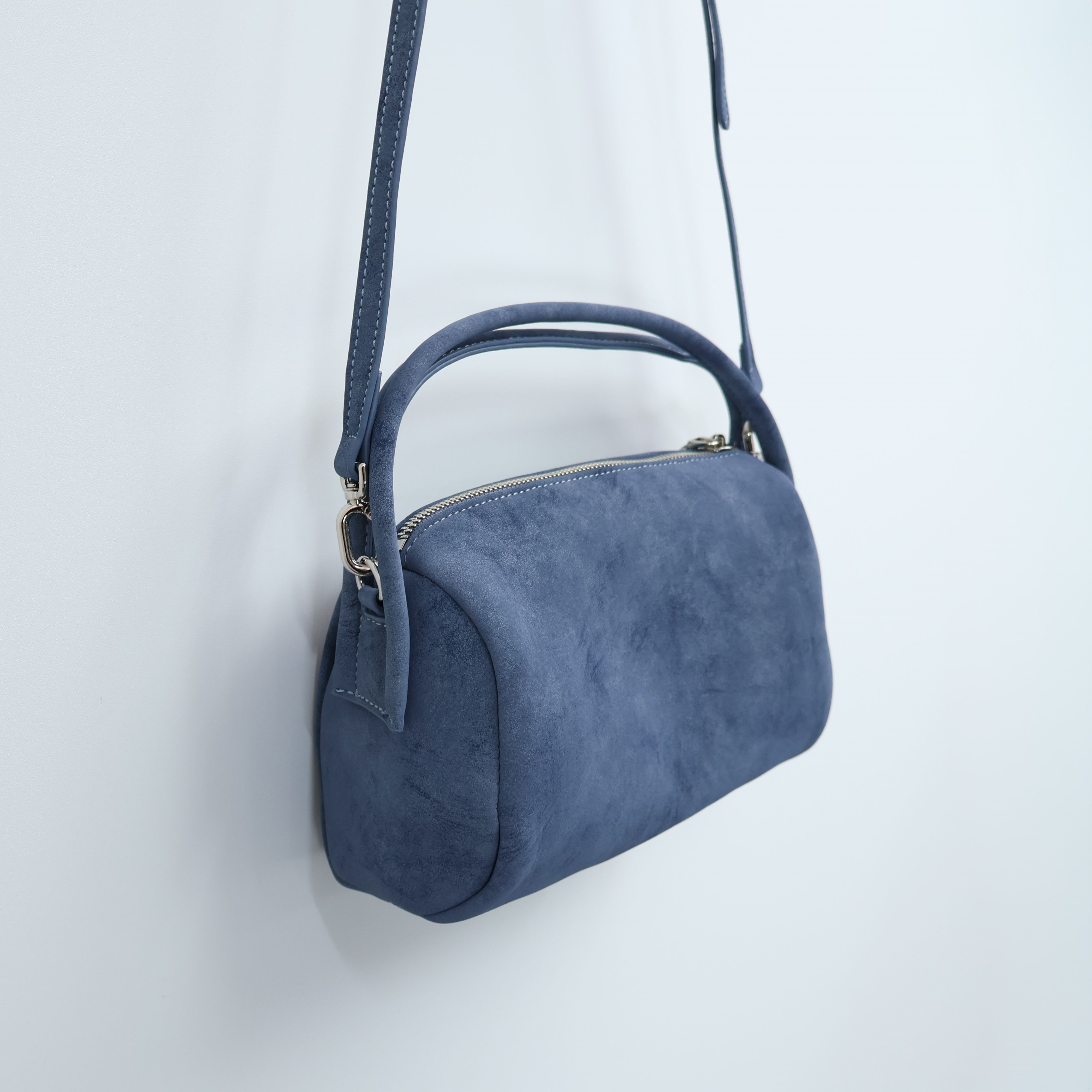 スエード調ジップアップショルダーバッグトートバッグ2WAYストラップ付 | 詳細画像23