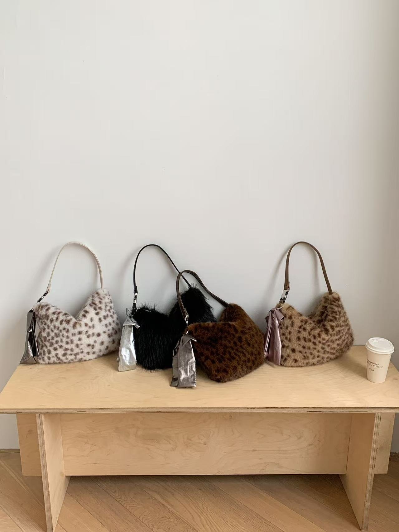 エコファージップアップレオパードトートバッグショルダーバッグキーリングセット | 詳細画像2