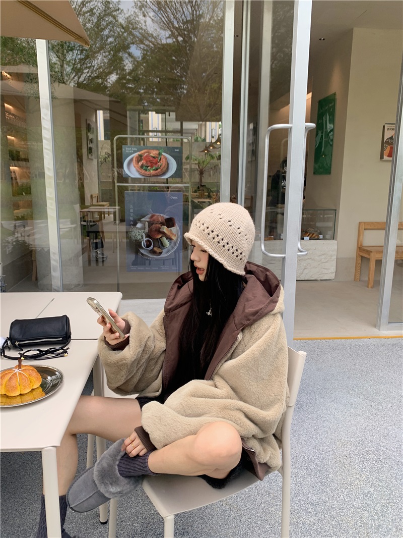 ジップアップフードオーバーサイズジャンパーリバーシブル | 詳細画像6