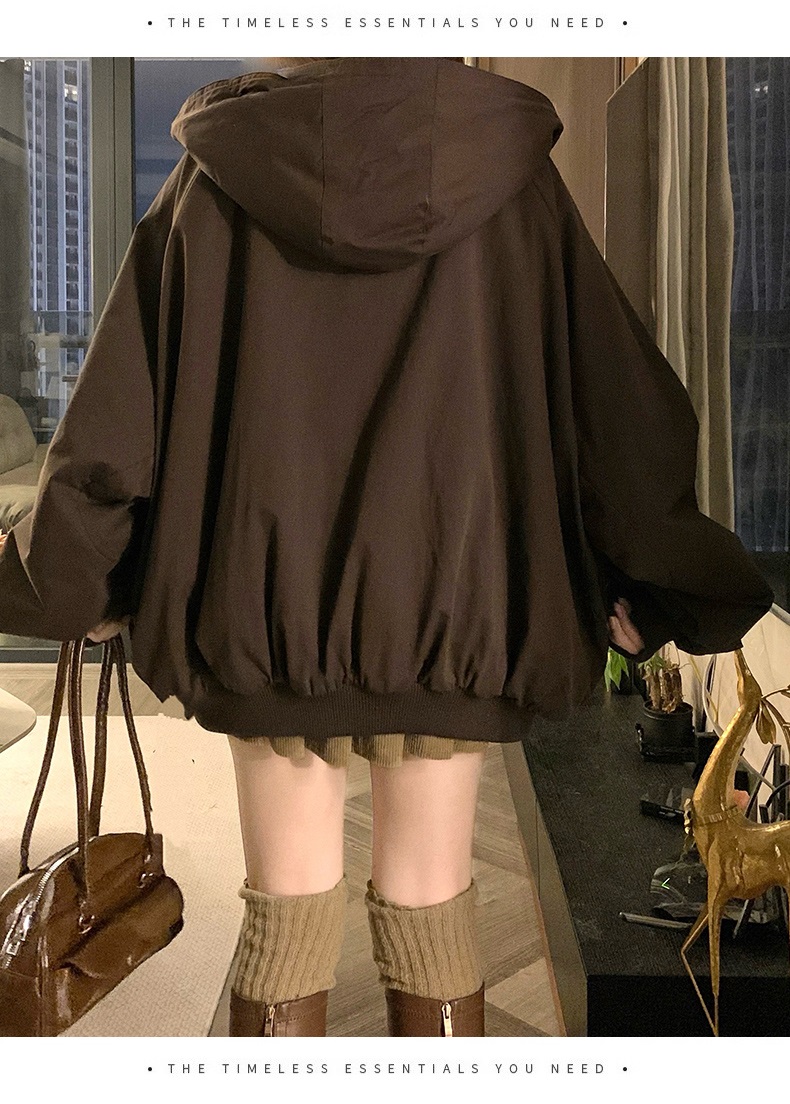 ジップアップフードオーバーサイズジャンパーリバーシブル | 詳細画像16