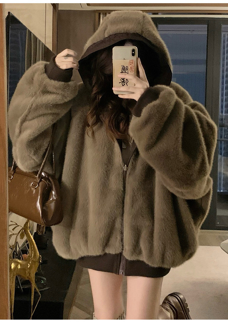 ジップアップフードオーバーサイズジャンパーリバーシブル | 詳細画像18