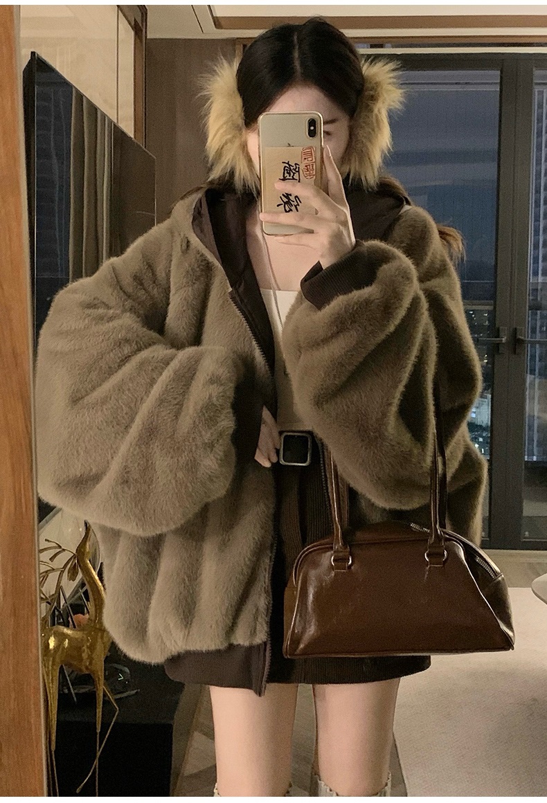 ジップアップフードオーバーサイズジャンパーリバーシブル | 詳細画像19