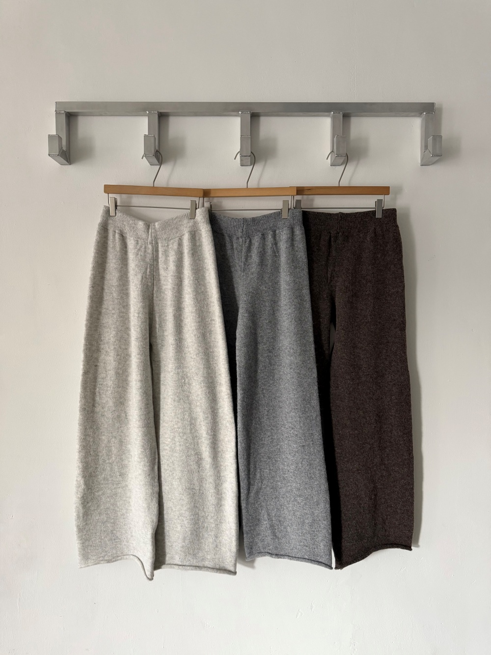 ウール混フードダブルジップウエストゴムワイドカラーパンツカーディガン | 詳細画像25