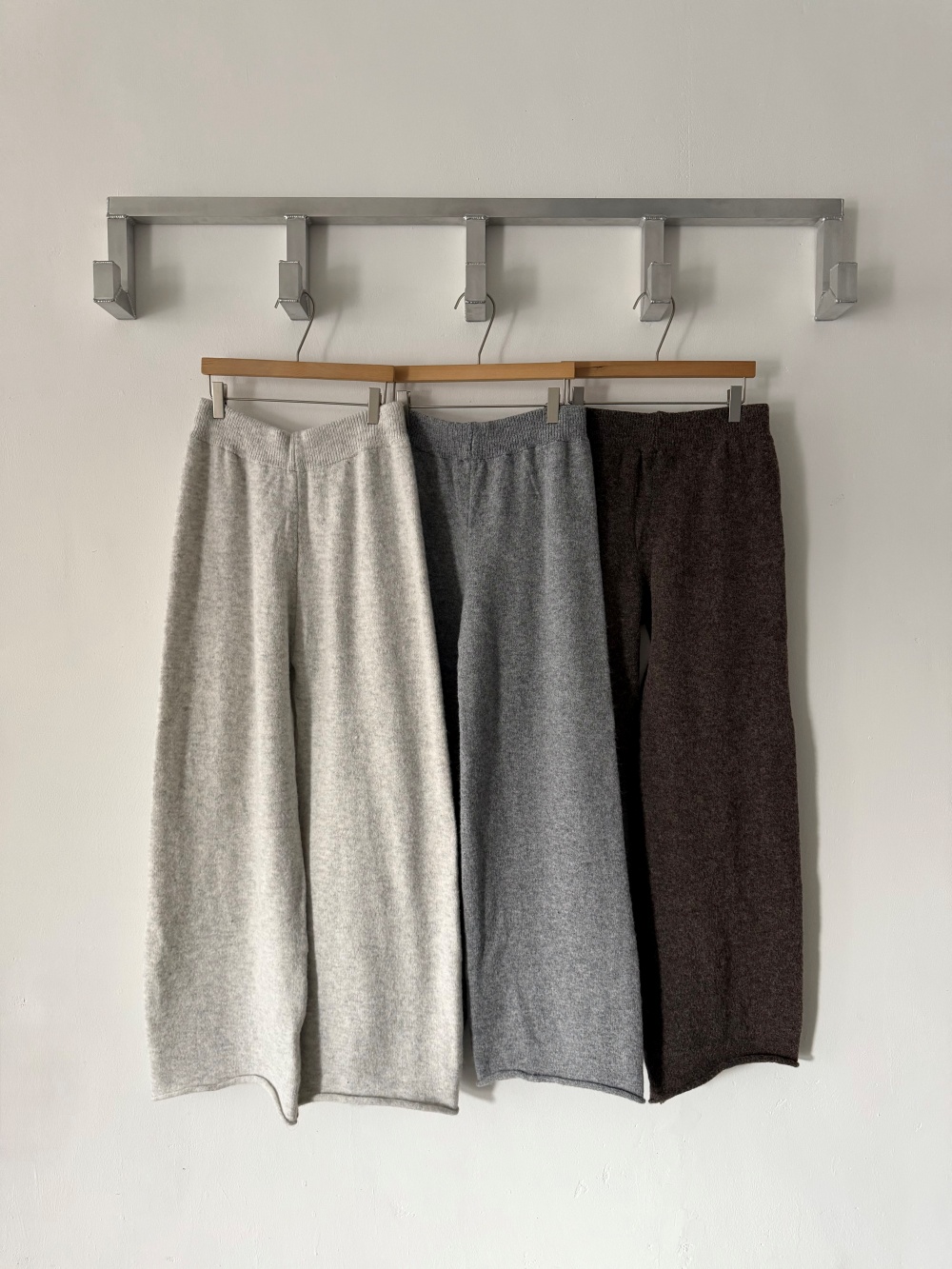 ウール混フードダブルジップウエストゴムワイドカラーパンツカーディガン | 詳細画像26