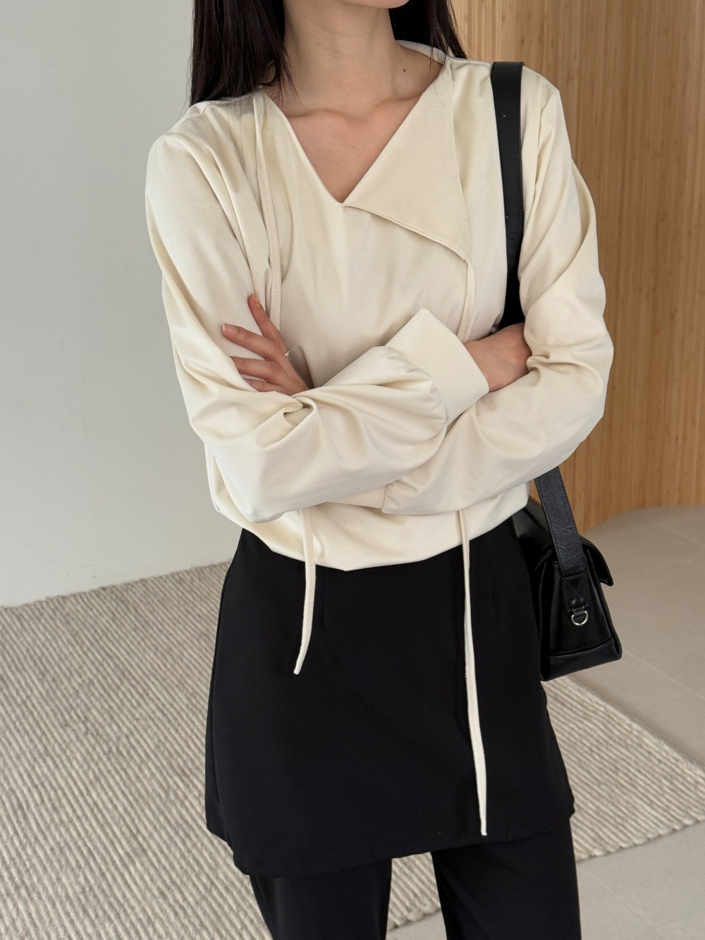リボン長袖カラーブラウス | 詳細画像16