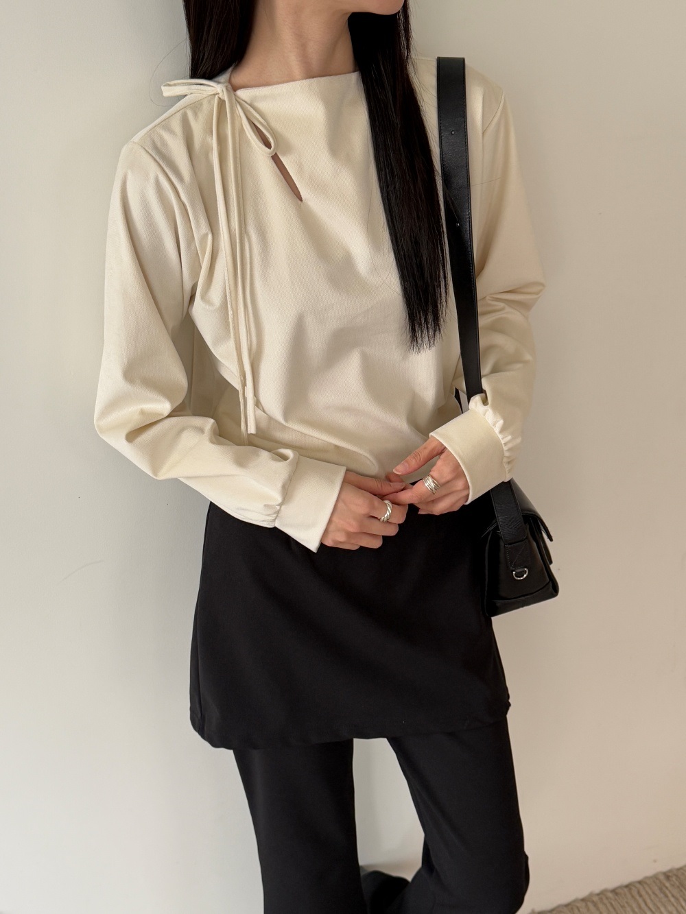 リボン長袖カラーブラウス | 詳細画像20