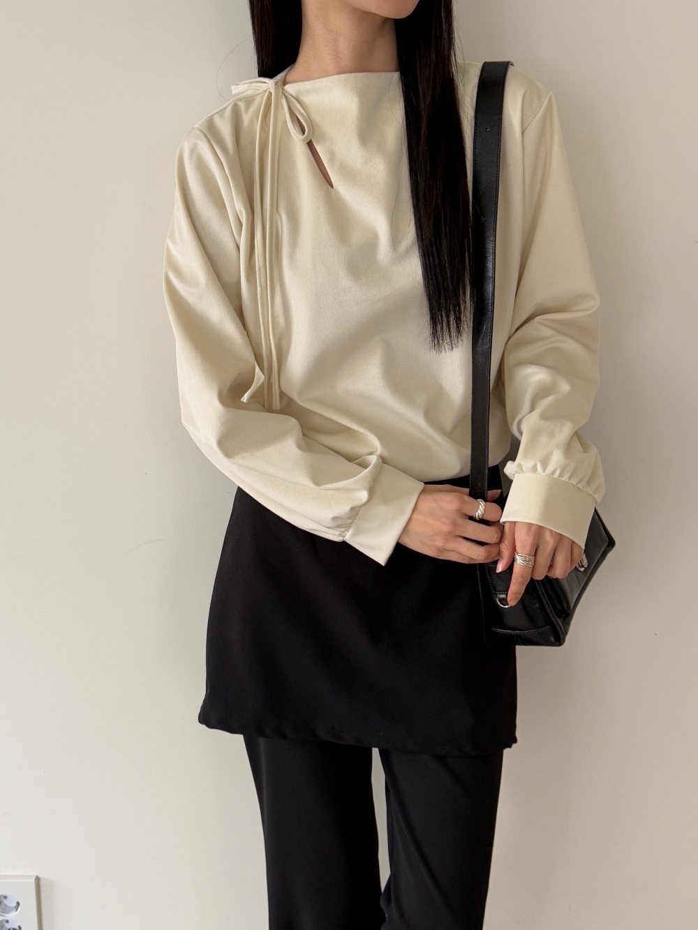 リボン長袖カラーブラウス | 詳細画像21